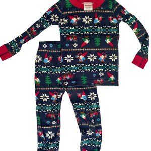 Hanna Andersson Long John Pajamas Organic Cotton size 4